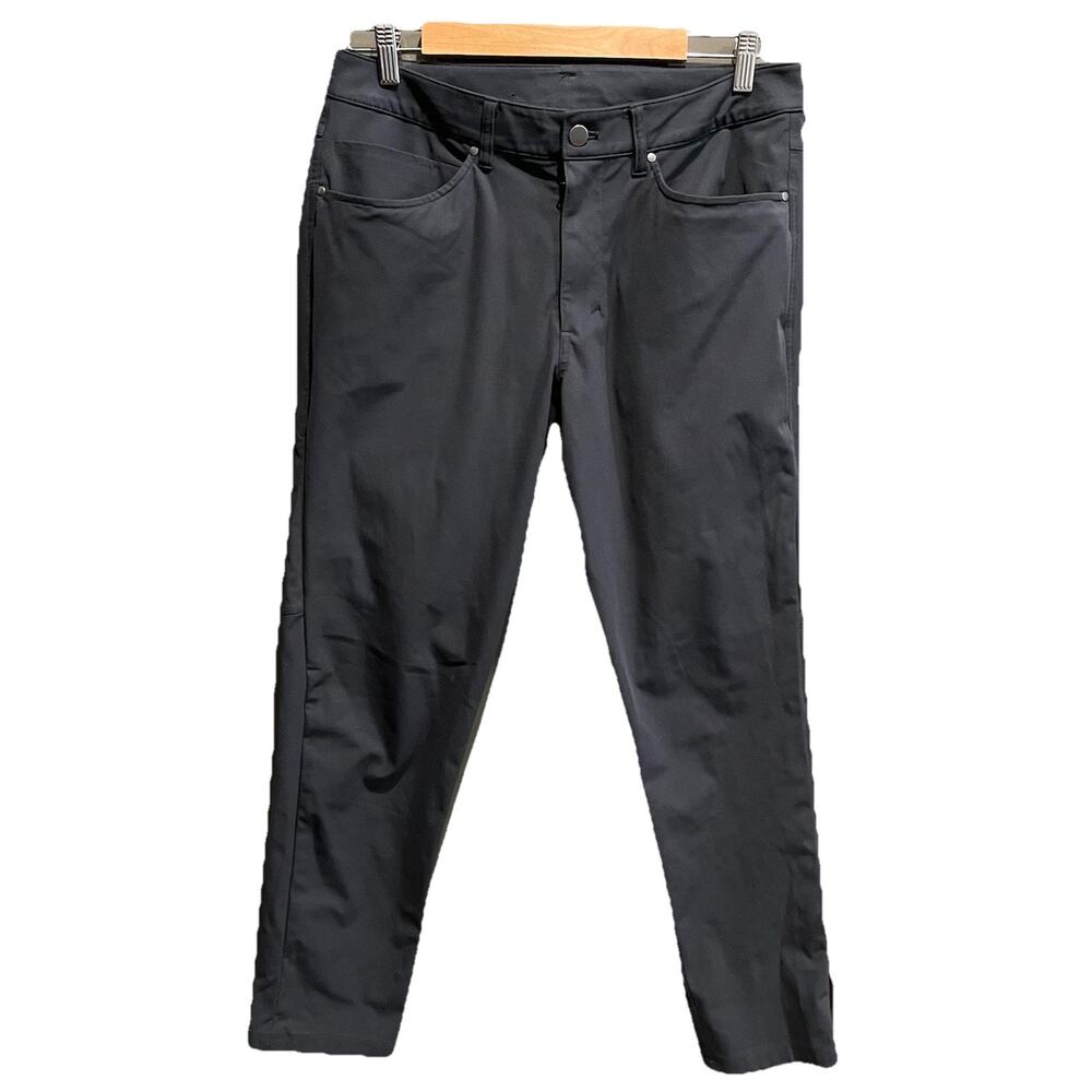 Lululemon Dark Gray ABC Slim Warpstreme Men's Pants Size 32 - Picture 1 of 4